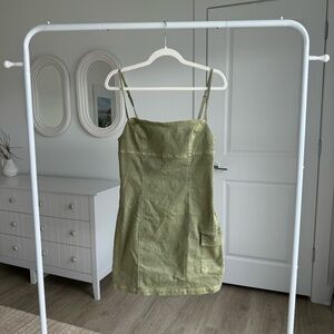 UO Green Denim Dress